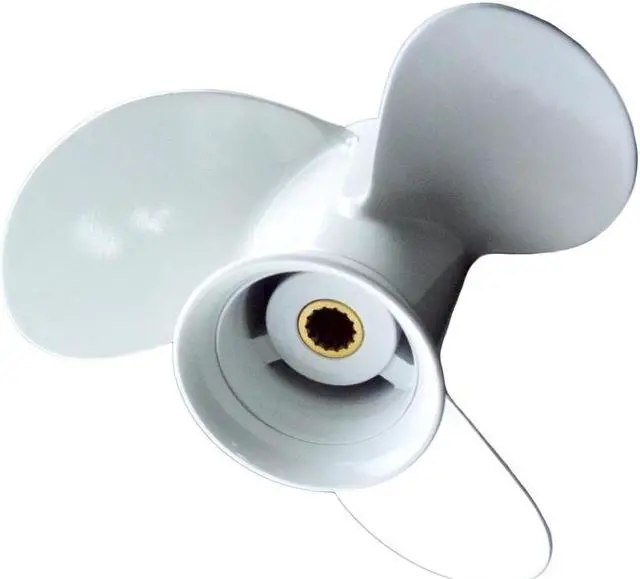 Alt view image 5 of 6 - Asaki 362-64103-0 Fits Tohatsu Nissan Outboard 9.9/15/18 HP Propeller  3X9.2X7.8