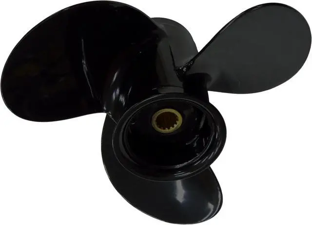 Alt view image 5 of 6 - Asaki 362-64105-0 Fits Tohatsu Nissan Outboard 9.9 15 18 HP Propeller 9.2X6.9 Right