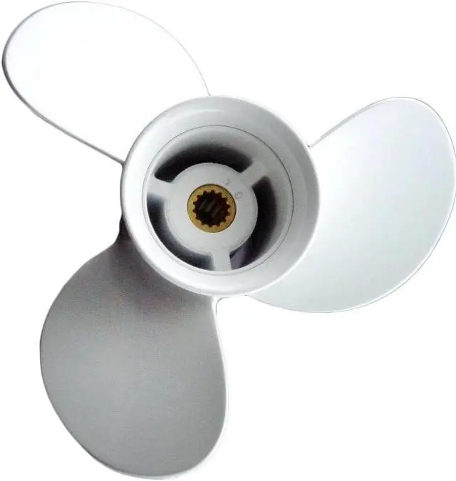 Alt view image 2 of 4 - Asaki 362-64108-0 Fits Tohatsu Nissan Outboard 9.9-18 HP NSF9.9B M15C Propeller hélice  3X9.2X9.8