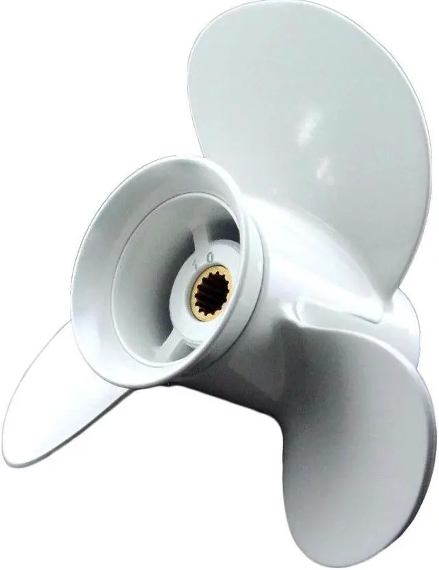 Alt view image 3 of 4 - Asaki 362-64108-0 Fits Tohatsu Nissan Outboard 9.9-18 HP NSF9.9B M15C Propeller hélice  3X9.2X9.8