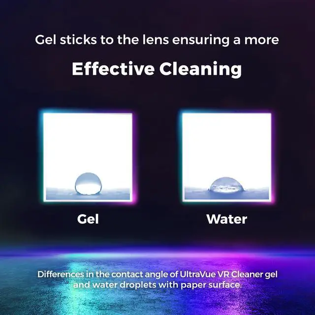 Alt view image 4 of 7 - UltraVue VR Cleaning Set - Virtual And Augmented Reality Headset Cleaning Kit - Includes VR Cleaner Gel Sprays, Microfiber Cloths, Anti Fog Drop Treatments, Brush and Air Bladder With Precision Nozzle
