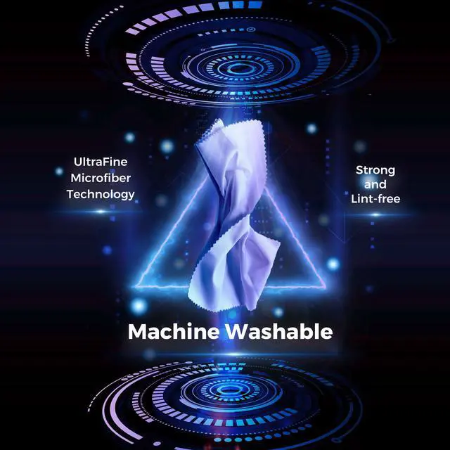 Alt view image 7 of 7 - UltraVue VR Cleaning Set - Virtual And Augmented Reality Headset Cleaning Kit - Includes VR Cleaner Gel Sprays, Microfiber Cloths, Anti Fog Drop Treatments, Brush and Air Bladder With Precision Nozzle