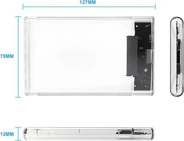 Alt view image 2 of 6 - Puskill - USB 3.0 Interface for 2.5 inch SATA HDD Hard Drive, SSD Enclosure