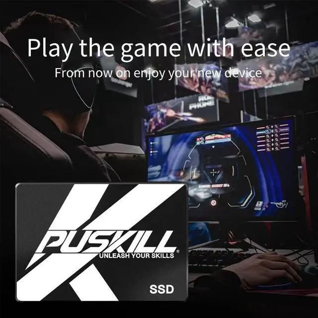 Alt view image 4 of 5 - PUSKILL 2.5" Solid State Drive SATA3 Hard Disk SSD for Desktop Laptop 480GB