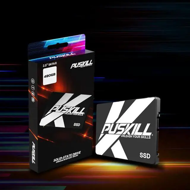 Alt view image 5 of 5 - PUSKILL 2.5" Solid State Drive SATA3 Hard Disk SSD for Desktop Laptop 480GB