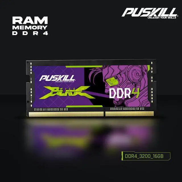 Alt view image 5 of 6 - PUSKILL DDR4 16GB 3200MHZ 1.2V 260-Pin Notebook Memory RAM