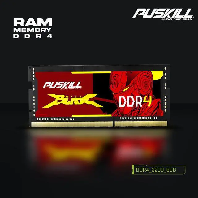 Alt view image 6 of 6 - PUSKILL DDR4 8GB 3200MHZ 1.2V 260-Pin Notebook Memory RAM
