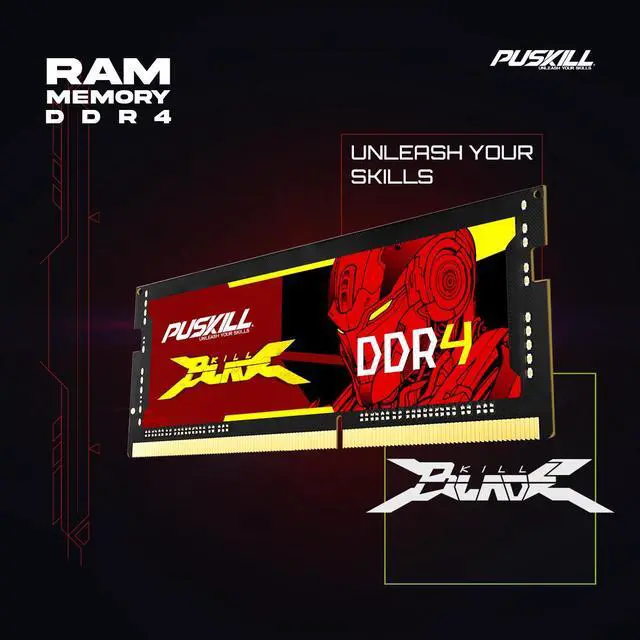 Alt view image 3 of 6 - PUSKILL DDR4 8GB 3200MHZ 1.2V 260-Pin Notebook Memory RAM