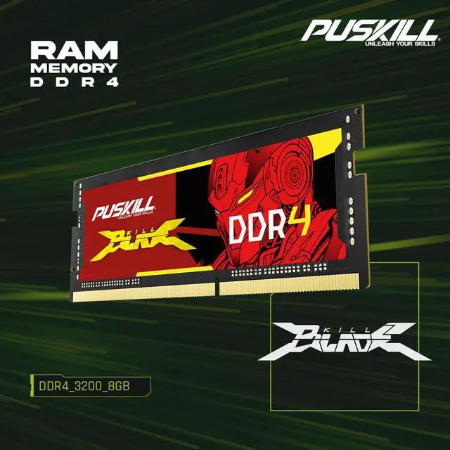 Alt view image 5 of 6 - PUSKILL DDR4 8GB 3200MHZ 1.2V 260-Pin Notebook Memory RAM