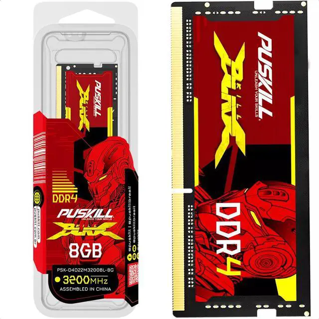 Main image of PUSKILL DDR4 8GB 3200MHZ 1.2V 260-Pin Notebook Memory RAM