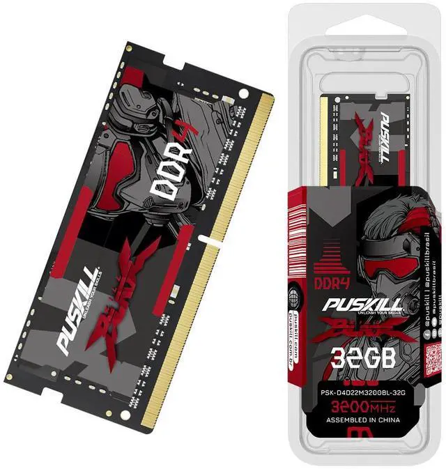 Main image of PUSKILL DDR4 32GB 3200MHZ 1.2V 260-Pin Notebook Memory RAM