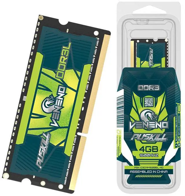 Alt view image 2 of 4 - PUSKILL DDR3L 4GB 1600MHZ 1.35V 204-Pin Notebook Memory RAM