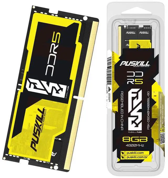 Alt view image 3 of 3 - PUSKILL Memoria Ram DDR5 8GB 4800MHz 1.1V 262-Pin Notebook Laptop SO-DIMM Memory