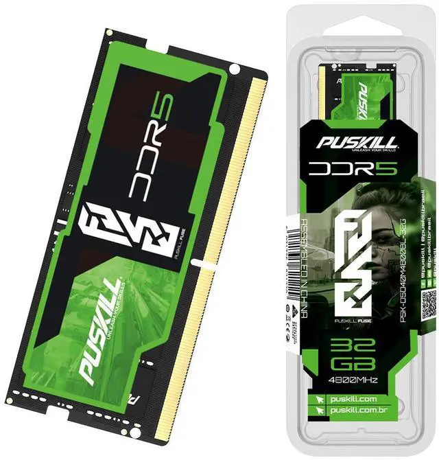 Alt view image 3 of 3 - PUSKILL Memoria Ram DDR5 32GB 4800MHz 1.1V 262-Pin Notebook Laptop SO-DIMM Memory