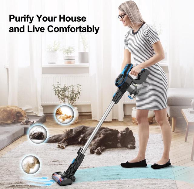 INSE Cordless Vacuum, 12KPa Powerful Vacuum Cleaner with 160W Motor, 4-in-1  Stick Vacuum, Rechargeable Handheld Vacuum Cleaner for Home Hard Floor