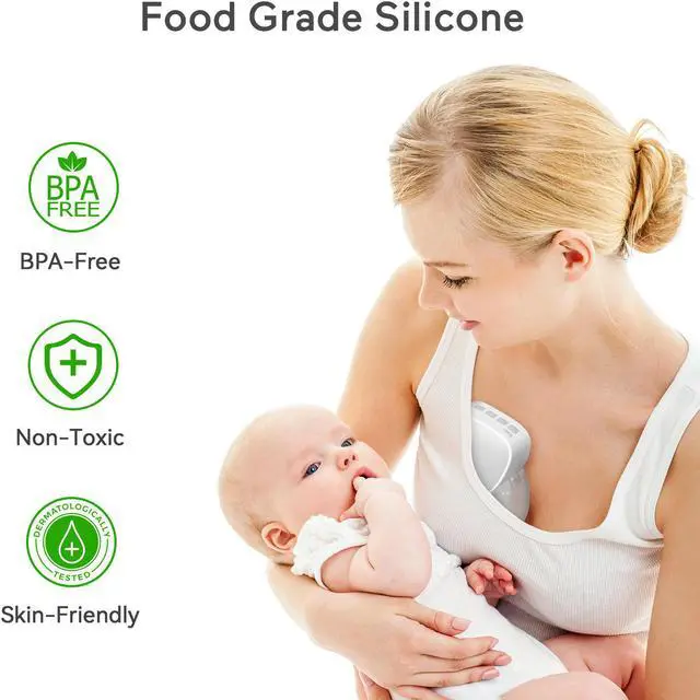 Alt view image 2 of 7 - Momcozy Double Wearable Breast Pumps, S9 Portable Electric Breast Pump 24mm Grey