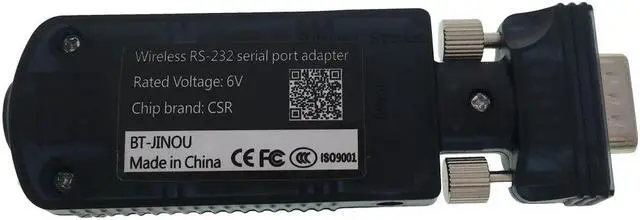 Main image of Bluetooth 3.0 RS232 Serial Male Adapter with Class 2 Internal Antenna DB9 Pin for Wireles Data Transfer Serial Port 10m