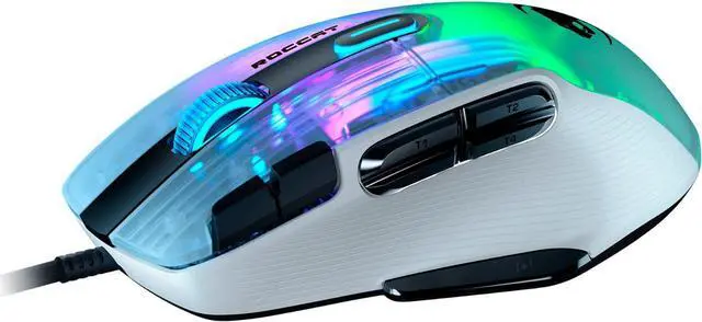 Alt view image 2 of 5 - ROCCAT - Kone XP Wired Optical Gaming Ambidextrous Mouse with multi-button design & AIMO RGB lighting - White