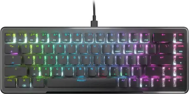 Alt view image 3 of 3 - ROCCAT - Vulcan II Mini  65% Wired Gaming Keyboard With Customizable AIMO RGB Illumination - Black