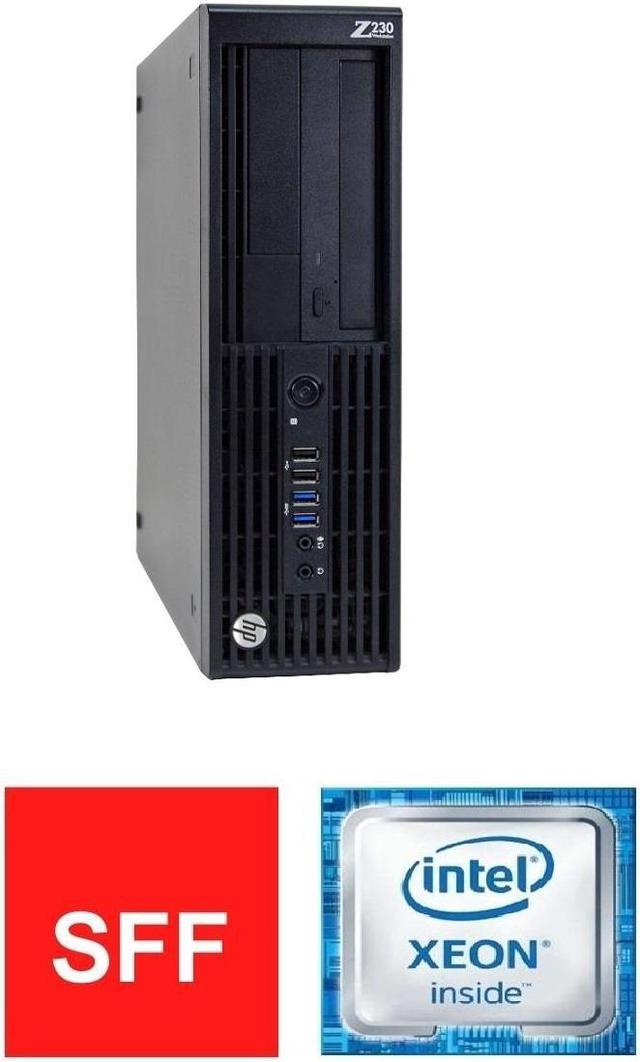 HP Z230 SFF WorkStation Xeon E3-1225 V3 3.20GHZ 8GB 2TB WIFI, Wired Mouse  and Keyboard, DVDRW, Windows 10 Pro
