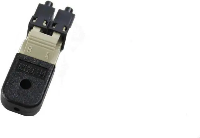 Alt view image 2 of 3 - IBM LC (GF) RoHS RS6000 pSeries AS400 MM/SM Fiber Optic Duplex Wrap Plug 12R9314