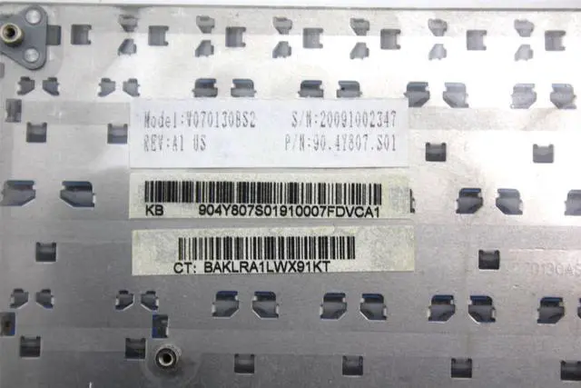 Alt view image 2 of 2 - Genuine HP Elitebook 2730p Laptop Keyboard V070130BS2 90.4Y807.S01 501493-001