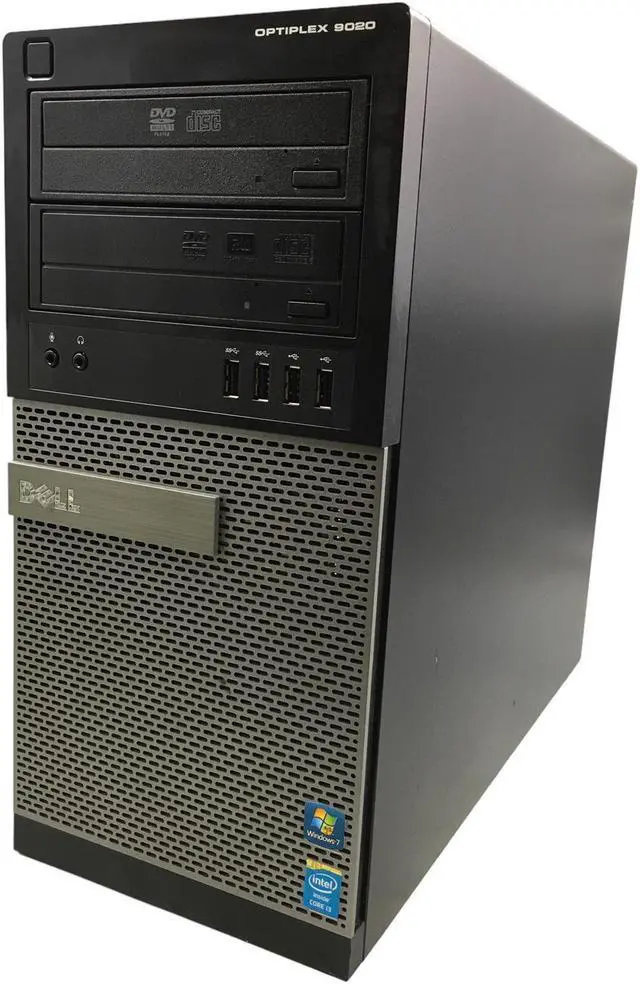 Alt view image 2 of 3 - Dell Optiplex Tower 9020 i3-4130 3.40GHz | 8GB | 500GB | WIFI | Wired Mouse and Keyboard | DVDRW | Windows 10 Home