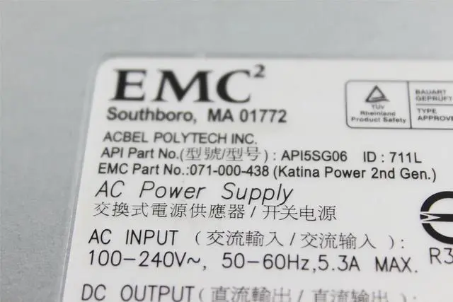 Alt view image 2 of 3 - AcBel API5SG06 EMC2 AC Power Supply 400W N/A 071-000-438 0HM202 HM202