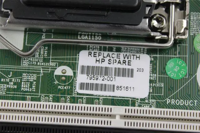 Alt view image 3 of 5 - HP ProDesk 600 G1 Motherboard LGA1150 795972-001 795972-601