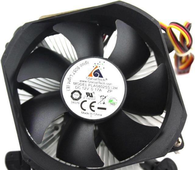 Alt view image 3 of 3 - GlacialTech Igloo 3-PIN CPU Heatsink & Fan Socket LGA775 PLA08025S12H