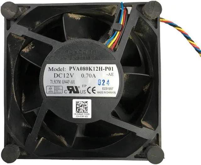 Alt view image 2 of 3 - Foxconn PVA080K12H-P01 Computer Case Fan 0G944P