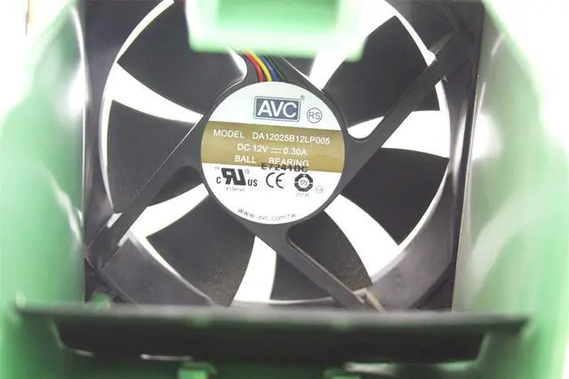Alt view image 2 of 3 - AVC DA12025B12LP005 Computer Case Ball Bearing Cooling Fan W/ Shroud 20647-009