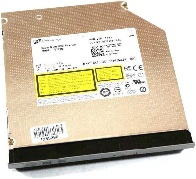 Alt view image 2 of 3 - Dell DS-8A5SH, GT80N Laptop CD-RW DVD-RW Multi Burner Sata, 41G50, P664Y  Latitude E5420,Inspiron 3520    (COVER GRAY)