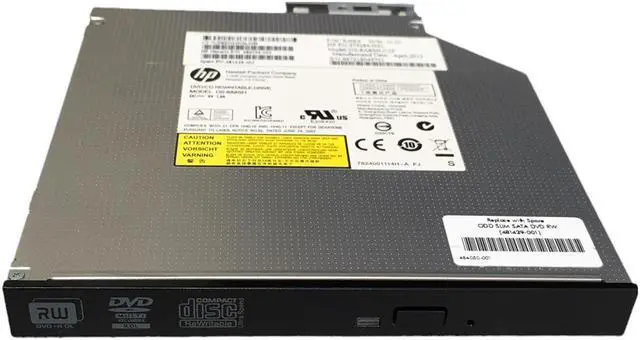 Main image of HP 481429-001 12.7mm SATA Slimline DVD-RW Internal Optical Drive, DS-8A8SH-C2F/ 484034-002