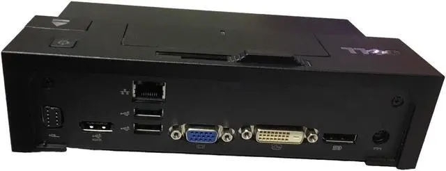 Alt view image 6 of 7 - Dell PR03X, N0PW380 USB 3.0 Docking Station E-Port Plus Replicator T308D A06