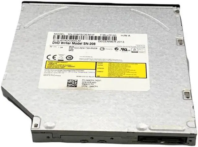 Alt view image 2 of 5 - Dell 48CF4 Internal DVD±RW DL SATA Drives Black SN-208FB/DEMHF