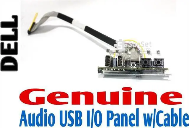 Alt view image 3 of 3 - Dell Optiplex 330 360 755 760 Audio USB I/O Panel RY698 HU390 R6187 XW059 WR796
