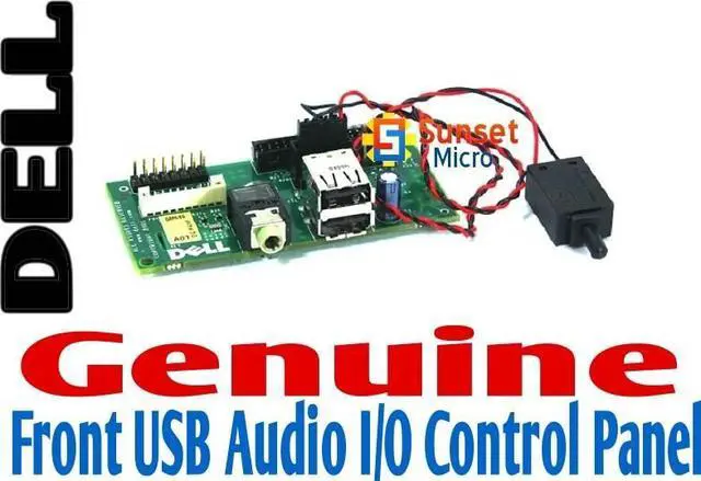 Alt view image 3 of 3 - Dell  Optiplex GX260 GX270 DIMENSION 4500 4550 Front USB audio panel 0M686
