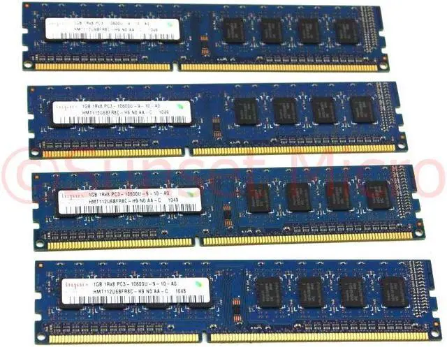 Alt view image 5 of 5 - Hynix HMT112U6BFR8C Computer Memory 1Rx8 Non-ECC 1GB PC3-10600 240-PIN 1