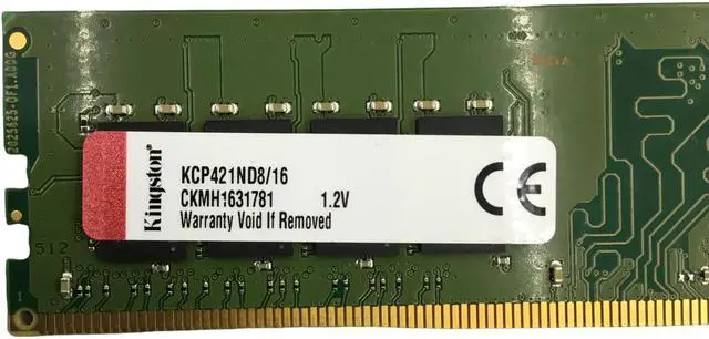 Alt view image 3 of 4 - KCP421ND8/16 KINGSTON 16GB PC4-17000 DDR4 SDRAM-2133MHZ NON-ECC MEMORY (1X16GB)