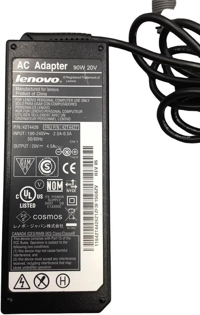 Alt view image 2 of 5 - Lenovo 42T4426 42T4427 AC Power Adapter Charger 20V 4.5A