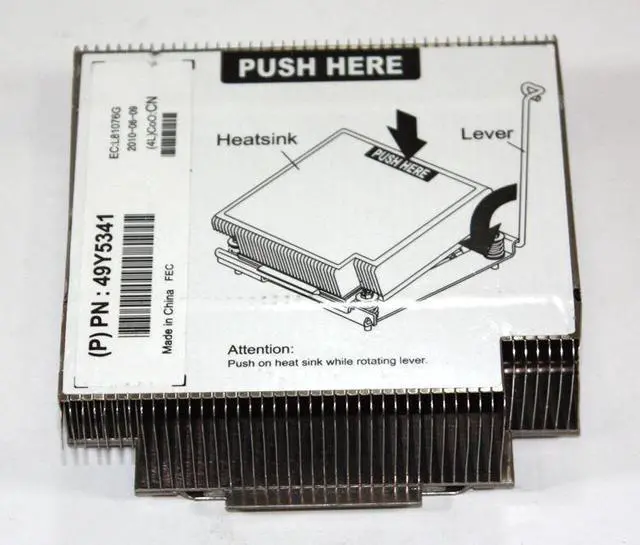 Alt view image 4 of 6 - IBM Lenovo x3550, x3650M2, x3650M3 CPU Heatsink 49Y4820 49Y5341
