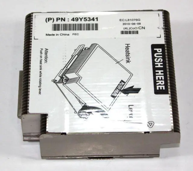 Alt view image 6 of 6 - IBM Lenovo x3550, x3650M2, x3650M3 CPU Heatsink 49Y4820 49Y5341