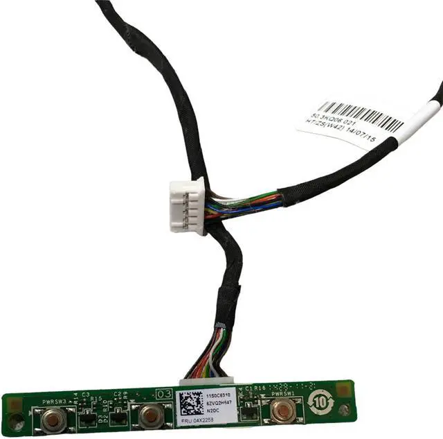 Alt view image 2 of 7 - IBM Lenovo ThinkCentre M73Z Power Button Switch Board W/ Cable 04X2258