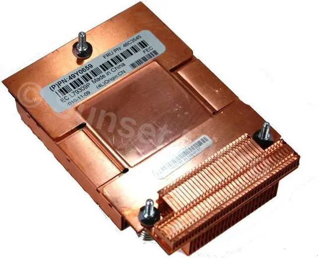 Alt view image 2 of 3 - IBM Bladecenter HS22, 7870 CPU Heatsink 46C3545 49Y0659