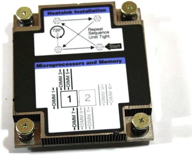 Alt view image 3 of 3 - IBM Lenovo BladeCenter HS23 Server Microprocessor Heat Sink 68Y8695 90Y2764