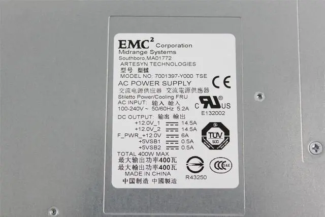 Alt view image 2 of 5 - Dell EMCÂ² Server Artesyn 7001397-Y000 400W Power Supply FX387 0FX387 071-000-504