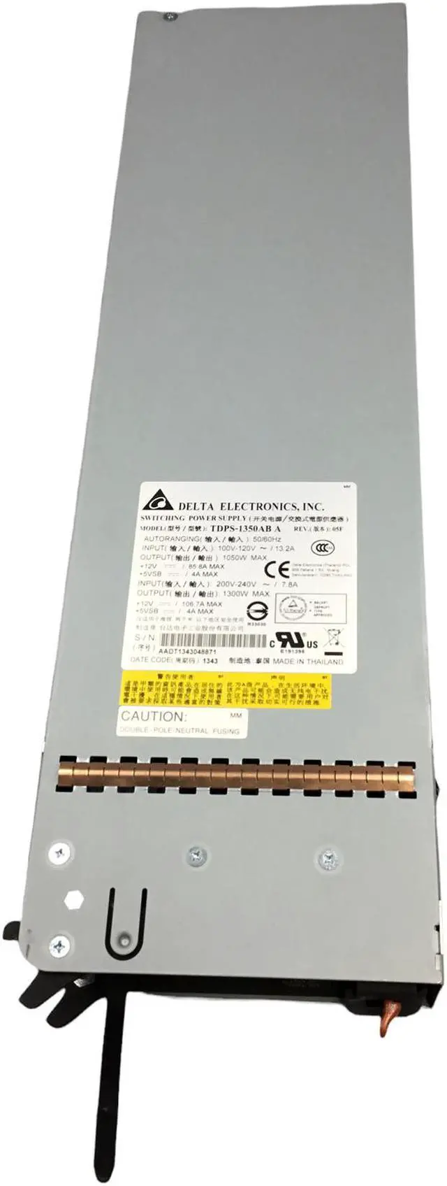 Alt view image 5 of 6 - Delta Electronics TDPS-1350AB  Switching Power Supply 1300W