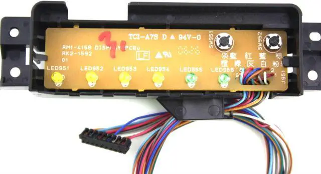 Alt view image 3 of 3 - HP LaserJet P2015 P2015D Printer Top Control Panel LED Button Board RC2-0316 RM1-4158 RK2-1592