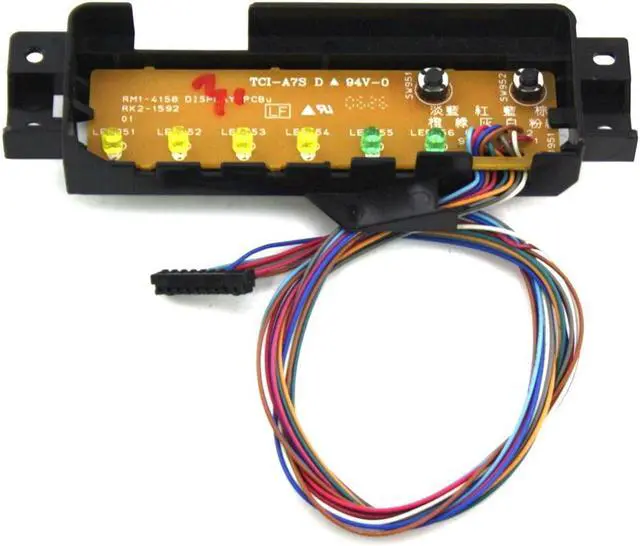Alt view image 2 of 3 - HP LaserJet P2015 P2015D Printer Top Control Panel LED Button Board RC2-0316 RM1-4158 RK2-1592